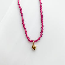 Load image into Gallery viewer, mini heart bead necklace