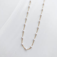 Load image into Gallery viewer, classic pearl chain necklace