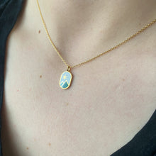 Load image into Gallery viewer, oval mountain range necklace