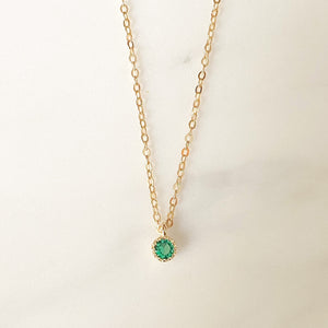 green zircon necklace