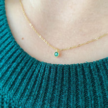 Load image into Gallery viewer, green zircon necklace