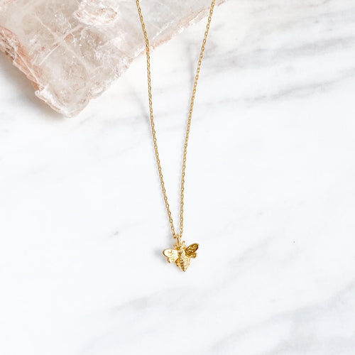 golden bee necklace