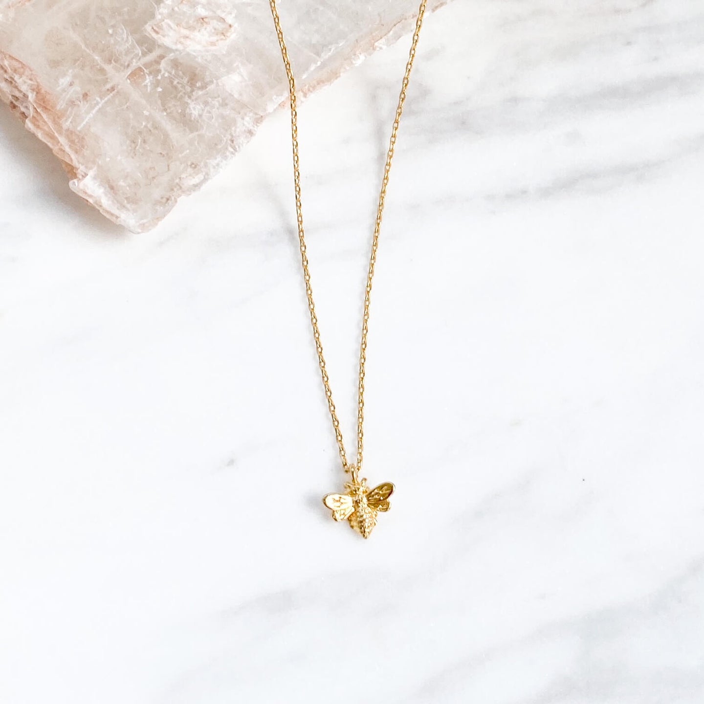 golden bee necklace