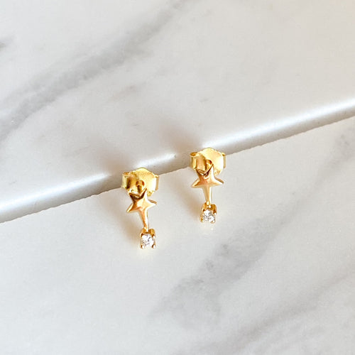 bright star stud earrings